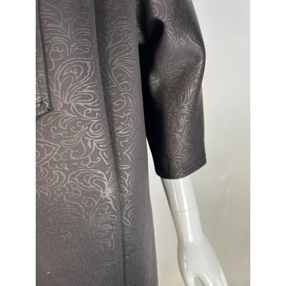 Kimono Styled custom Made Jacket Size Lg Black Neoprene - Picture 13 of 16